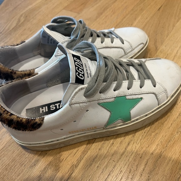 Golden Goose Hi Star sneakers with leopard-print heel tab - Picture 10 of 11
